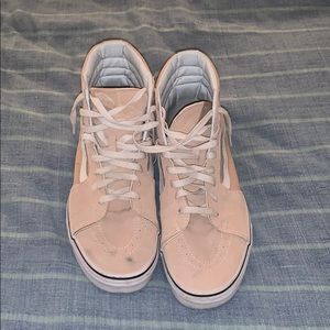 Vans tan suede Sk8 Hi Top shoe